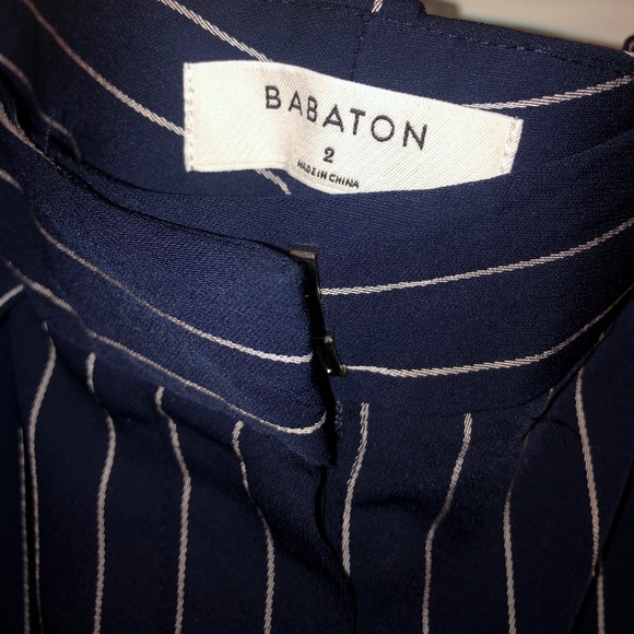 Aritzia Babaton Modesto Pant - Navy/White - 2 - Picture 4 of 4